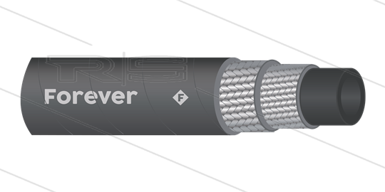 HD-Schlauch 2SCX -08 (5/16&quot;) - Forever - hoch abriebfest - schwarz - 400 Bar - Ø15,0mm - 150°C