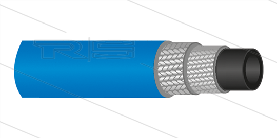HD-Schlauch 2SC-08 (5/16") - HyWasher - glatte Decke - blau - 420 Bar