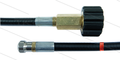NW5 Rohrreinigungsschlauch - 20m - 200 Bar - mit Düse mit frontbohrung - max 60°C - M22x1,5 HV