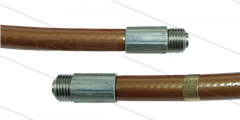 NW5 Rohrreinigungsschlauch - bronze - 10m - 250 Bar - ohne Düse - max 90°C - 2x 1/8&quot; AG