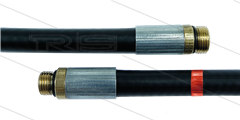 NW5 Rohrreinigungsschlauch - 15m - 200 Bar - ohne Düse - max 60°C - 1/8&quot; AG x 1/4&quot; AG mit O-Ring
