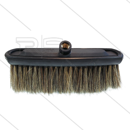 Washbürste - mit festem Kunststoff Bürstenträger - Naturhaare - Haarlänge: 92mm - 1/4&quot; IG