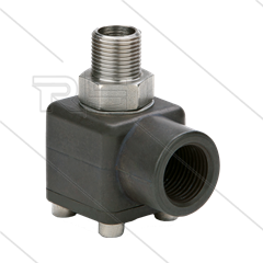 Winkeldrehgelenk WDTH12/AL - 1/2&quot; IG x 3/8&quot; AG - 200 bar - NW12 -  max. 100°C