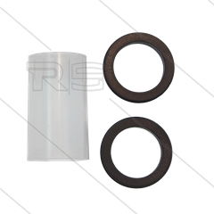 Dichtsatz für TEHA Winkeldrehgelenk - 3/8&quot; - 1/2&quot; - max. 180°C - PTFE / Viton