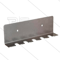Wandhalter für 5 Strahlrohre - Edelstahl 304 - Abmessung HxBxT: 70 x 240 x 45mm