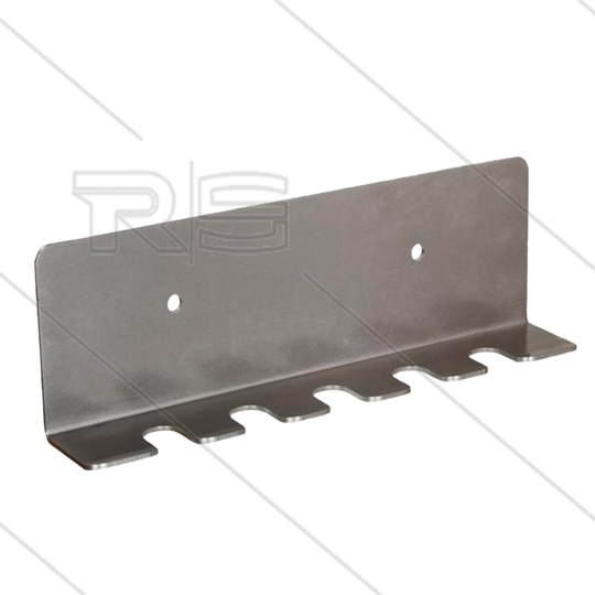 Wandhalter für 5 Strahlrohre - Edelstahl 304 - Abmessung HxBxT: 70 x 240 x 45mm