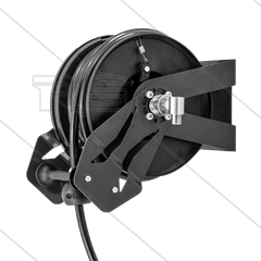 Automatik Schlauchaufroller Hybrid - Nylon / Stahl pulverbeschichtet schwarz - 15m - 200 Bar