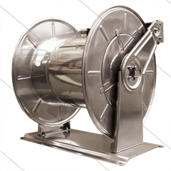 Automatischer Schlauchaufroller - Schlaucheinlauffenster einstellbar - VA - 60m - 200 Bar