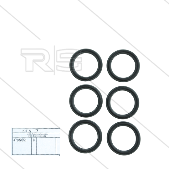 Kit 7 - Satz obere Ringe Ø20 mm (6x) - Serie 47 + 48 + 69