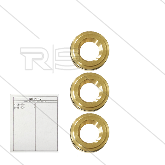 Kit 10 - Satz Messingringe + O-Ringe Ø20mm (3x) - Serie 47 + 48