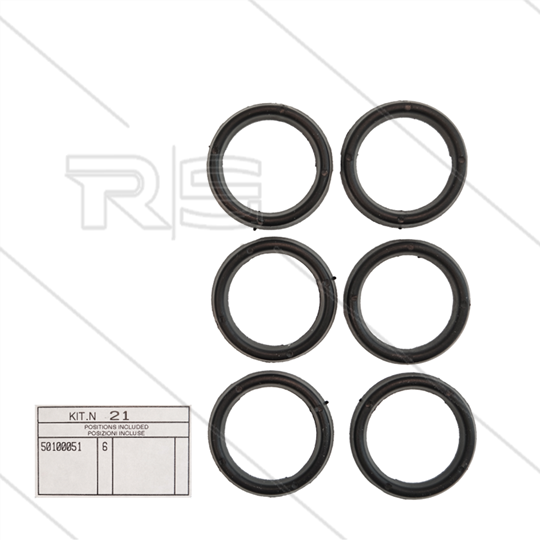 Kit 21 - Satz obere Ringe Ø20mm (6x) - Serie 50