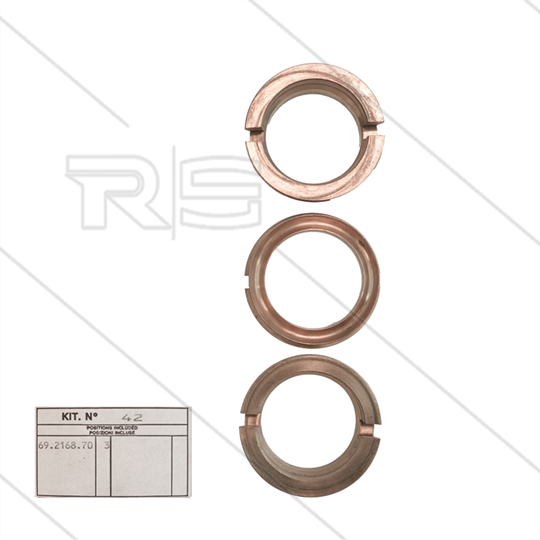 Kit 42 - Satz Messing Zwischenringe Ø36mm (3x) - Serie 69 + 75