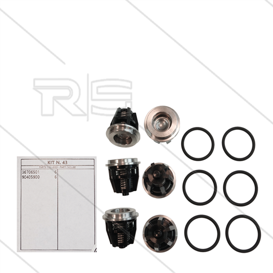 Kit 43 - Ventilsatz (6x) - Ø32mm - Serie 69 + 69HT