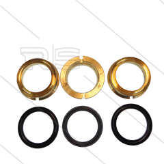 Kit 81 - Satz Messing Zwischenringe + Restop-Ringen Ø45mm (3x)