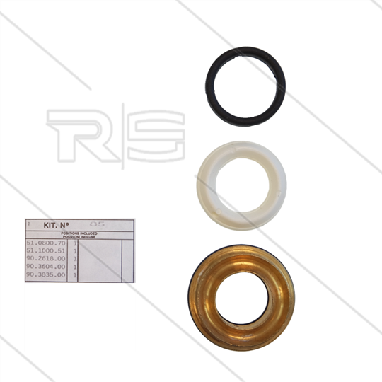 Kit 85 - kompletter Dichtsatz Ø15mm für 1 Plunger