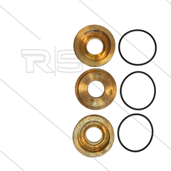 Kit 91 - Satz Messingringe + O-Ringe Ø15mm (3x) - Serie 50