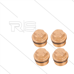 Kit 133 - Satz Ventilstopfen + O-Ringe (4x) - M18x1.5x10 - Serie Greenjet + Cleanmatic + Bluetime
