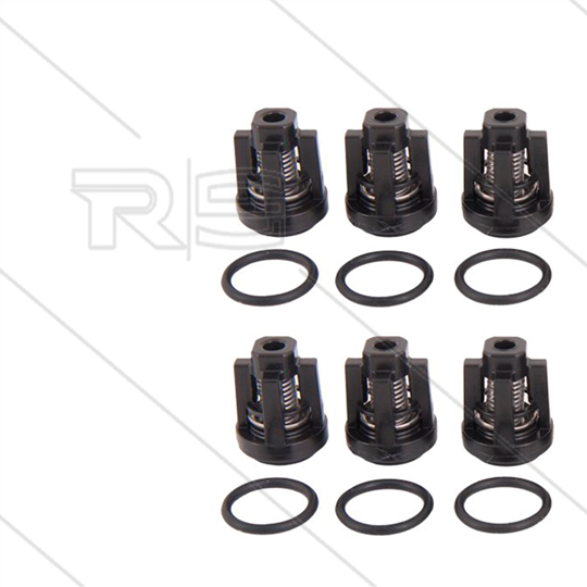 Kit 134 - Ventil und O-Ring (6x) - Serie Greenjet + Cleanmatic + Bluetime