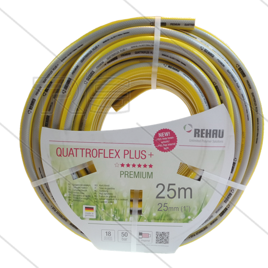 Quattroflex Plus - Niederdruckschlauch - 25mm (1&quot;) - 25m Rolle - Temp: -20° tot 60°C - 10 Bar