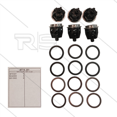 Kit 201 - Ventilsatz (6x) - Heißwasser 85°C - Serie 47 HT