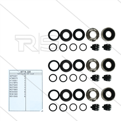 Kit 220 - kompletter Dichtsatz Ø20mm für 3 Plunger inkl. Ventile - für Umbau auf Serie 47(V)HT