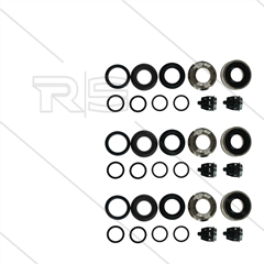 Kit 222 - kompletter Dichtsatz Ø22mm für 3 Plunger inkl. Ventile - für Umbau auf Serie 47(V)HT