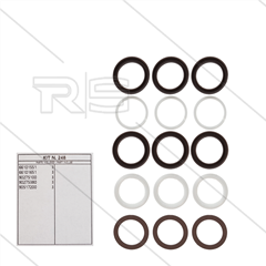Kit 248 - Satz Hochdruck- und Niederdruckdichtungen Ø28mm (3x) - Serie 66