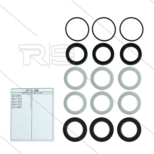Kit 286 - Manschettensatz Ø22mm für 3 Plunger - Serie 59