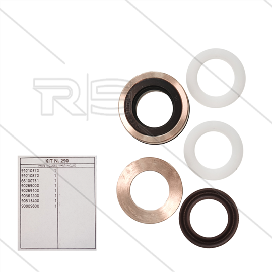 Kit 290 - kompletter Dichtsatz Ø20mm für 1 Plunger - Serie 59