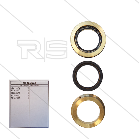Kit 2032 - kompletter Dichtsatz Ø36mm für 1 Plunger - Serie 70(V)HT