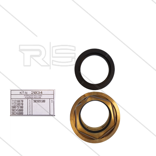 Kit 2034 - kompletter Dichtsatz für 1 Plunger Ø40mm - Serie 71(V)HT