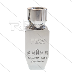 HPX-CZ Pendeldüse 0.035 - VA - 1/4" IG - 60 bis 220 bar - Spritzwinkel 30° - Leichteren Bauweise dann CS