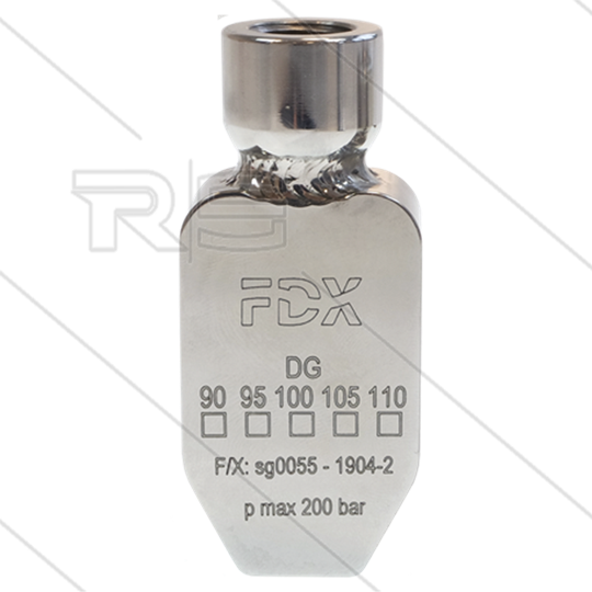 HPX-CZ Pendeldüse 0.065 - VA - 1/4&quot; IG - 60 bis 220 bar - Spritzwinkel 30°