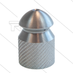 Rohrreinigungsdüse mit Frontbohrung - 0.050 - 3 x 0.70 + 1 x 0.70 - Edelstahl - 1/4&quot; IG