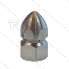 Rohrreinigungsdüse - 0.250 - 5 x 1.30 - Edelstahl - SW24 - 1/2&quot; IG