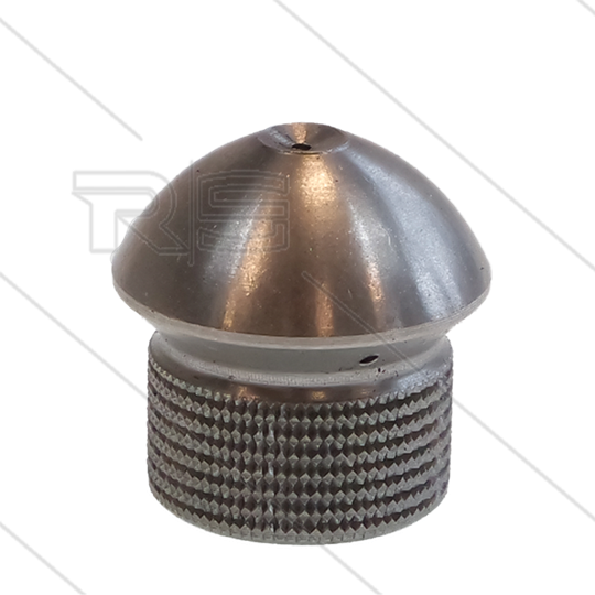 Rohrreinigungsdüse mit Frontbohrung - 0.055 - 3 x 0.70 + 1 x 0.70 - Edelstahl - 1/8&quot; IG