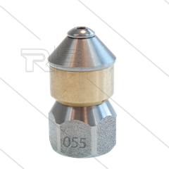 rotierende Kanaldüse - 0.055 - 3 x 0.95 - Ø25mm - SW22 - 3/8&quot; IG
