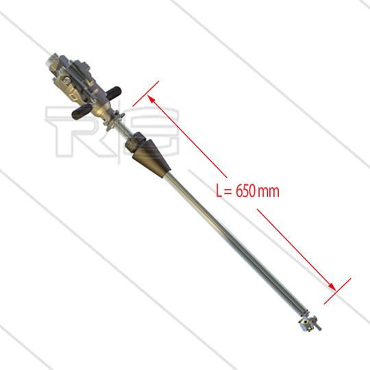 MI63A ATEX - wasserbetriebener Fassreiniger - Ø50mm - 140 Bar - 20 bis 25 l/min - 2,0mm injektoren
