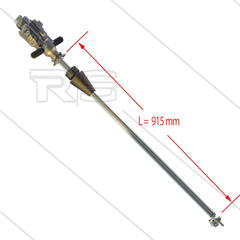 MI63 - wasserbetriebener Fassreiniger - Ø50mm - 140 Bar - 30 bis 40 l/min - 4,0mm injektoren