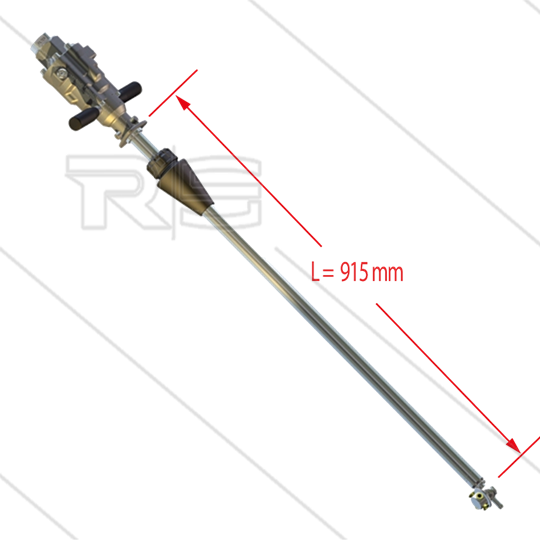 MI63 - wasserbetriebener Fassreiniger - Ø50mm - 140 Bar - 30 bis 40 l/min - 4,0mm injektoren