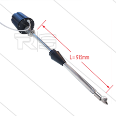 M63E - Fassreiniger - Ø45 mm - 140 Bar - 15 bis 50 l/min - Rohrlänge: 915mm - Spannung: 24V AC