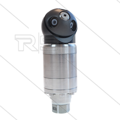 A42R - selbstdrehender Tankreiniger - 40 bis 140 Bar - 20 l/min - Ohne Düsen - Düsentyp: 3 x 1/8&quot; AG