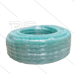 Saugschlauch - Ø38mm - PVC - grün mit Nylonspirale - für Schlammsauger - Rolle à 50 Meter