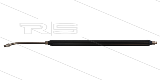 Bürstenlanze - Mosmatic - L=1250/1000mm - gebogen - VA - mit Drehgelenk - 2x 1/4" AG