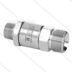 DGV Drehgelenk - einfach gelagert - 3/8&quot; AG x M18x1,5 AG - 275 Bar - NW6 - 30 U/min - max 120°C