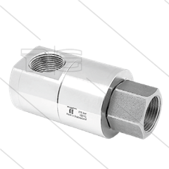 DGEIV Winkeldrehgelenk - FKM dichtung - dreifach gelagert - 2 x 3/4&quot; IG - 350 Bar - NW18 - 30 U/min