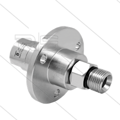 DGF Drehgelenk - dreifach gelagert - Flansch - 3/8&quot; IG x 3/8&quot; AG - 275 Bar - NW9 - 1000 U/min