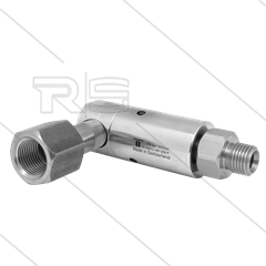 DXL Winkeldrehgelenk - dreifach gelagert - 3/8&quot; IG x 1/4&quot; AG - 170 Bar - NW6 - 2000 U/min