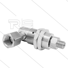 DXG Winkeldrehgelenk - dreifach gelagert - 3/8&quot; IG x 3/8&quot; AG - 170 Bar - NW6 - 2000 U/min - 120°C