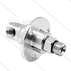 DXF Winkeldrehgelenk - dreifach gelagert - 1/4&quot; IG x 3/8&quot; AG - 170 Bar - NW6 - 2000 U/min